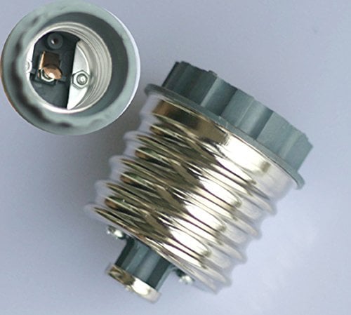 2x E40 to E27 LED Halogen Light Bulbs Socket Adapter Converter