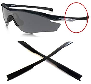 Galaxy Ohrsocken aus Gummi für Oakley M2 Sonnenbrille, Schwarz