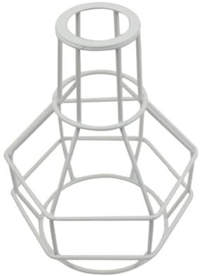 Verstellbare Vintage-Hängeleuchte aus Metall für Vogelkäfig, Birnenschutz, Hängeleuchte – schwarzer Eisentropfen-Lampenhalter mit offenem / schließendem Design und weißem Nestkäfig