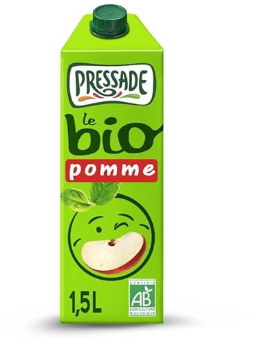 PRESSADE - Nectar Bio Pomme 1.5 L - Lot De 4
