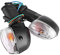 Reminnbor Luz de señal de giro de la motocicleta, lámpara indicadora de luz de señal de giro de la motocicleta para YZF R1 R6 FZ1 FZ6 con lente(Blanco)