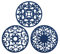 Silicone Trivet for Hot Dishes, Hot Pot and Pads - Protect Countertop from Hot Pot and Pans Coming Out from the Oven or Stove - Non-Slip & Heat Resistant,Navy Blue,Set of 3