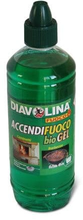 DIAVOLINA ACCENDIFUOCO Liquido BIOGEL ML 750 per CAMINETTI E Barbecue