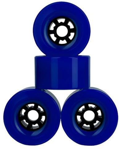 Blank 90 mm 79A Pro Longboard Cruiser Wheels Schwungräder (Solid Blue)
