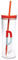 Kate Spade New York Insulated Initial Tumbler with Reusable Straw, 20 Ounce Acrylic Travel Cup with Lid, D (red)