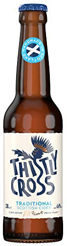 Thistly Cross Traditional Cider - 12 x 330ml Bottles - Delicious Scottish Cider - Perfect as a Cider Gift Set for Men and Women or to Fill the Fridge