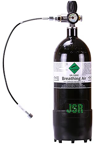 Midland Diving Equipment MDE 4 Litre 300 Bar PCP Pre Charged Airgun Air Rifle Gun Filling Kit With Gauge, Valve, Hose & Boot **Supplied Empty**
