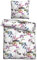 biberna 0026175 Seersucker Bettwäsche FRÜHLING Viola 1x 135x200 cm + 1x 80x80 cm