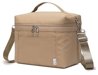 NOL Natural Organic Lifestyle Isolierte Lunchtasche für Damen, Kühltasche, leicht, Nylon, wasserdicht, Lunchbox für die Arbeit