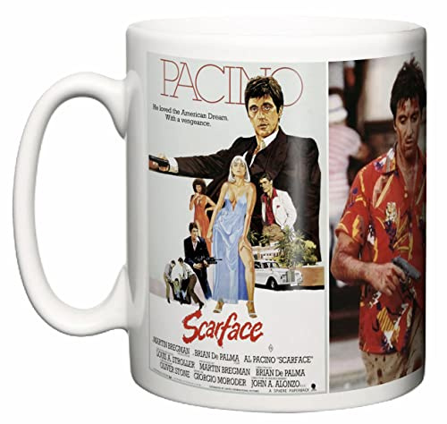 Image is Everything IiE, Scarface Classic Movie Poster & Scene 1983 Al Pacino Michelle Pfeiffer Tea Coffee 11oz Mug Gift