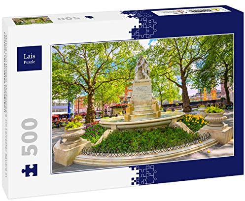Lais Puzzle Statue von William Shakespeare am Leicester Square in London, Vereinigtes Königreich 500 Teile