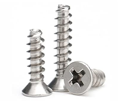 HANBKU Vis autotaraudeuses à tête fraisée cruciforme M4 INOX 304