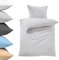Lavea Kinder-Bettwäsche, 100x135 cm, Silber, Serie Jasmin - kuschelig weich - 1x Bettbezug + 1x Kissenbezug 40x60 cm - Ganzjahres Bettwäsche-Sets
