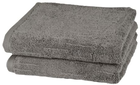 Ross Premium Uni Handtücher Boucle Schiefer, Handtuch 50x100 cm