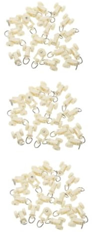 60 STK Vorhangrolle rolladen führungsschiene rolladenführung Vorhang rollengleiter vorhanggleiter Vorhangschiene Laufrollen mit Haken Zubehör Gardinenhaken Spur Scrollrad Plastik