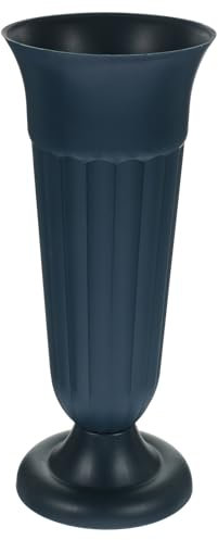Amosfun Pot à Fleurs décoratif en Forme de Colonne Romaine pour cimetière - Vase Vert Robuste avec Base pour compositions Fleuries sur Les Sites de fouilles, idéal pour Les décorations commémoratives