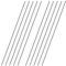 OFFCUP Edelstahlstäbe, 10 Stück Edelstahl Rundstäbe 2mm x 300mm Rundstab 304 Edelstahl Rundstangen Metallstange Stabstahl Solide Vollrundstab Rundstahl für DIY Handwerk Modellauto Flugzeug