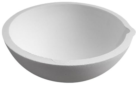 TOPPERFUN Labor-Verdunstungsschale Keramik-Verdunstungsschale Runde Verdunstungsschale Verdunstungsbecken Labor-Experimentzubehör Mit Ausguss Für Labor