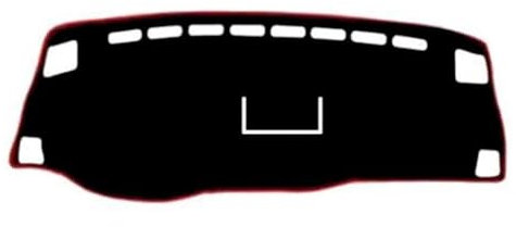 WUURAA Antirutschmatte Mittelkonsole Auto Dashboard Abdeckung Dash Matte Für Suzuki Für Liana 2011-2013 Mit Uhr Dashmat Pad Teppich Dash Board Sonnenschutz Auto(Black)