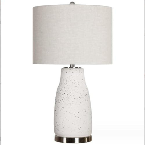 SSNCcNC Vintage Terrazzo Nachttischlampe Modern Minimalismus Tischlampe Dekorative Tischleuchte Schlafzimmer Hotel Wohnzimmer E27 38 * 68cm