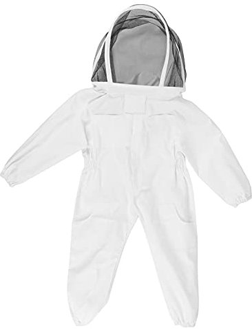 Honey Lake Imkerjacke mit Schleierhaube, Bienen-Imkeranzug für Kinder, Ganzkörper-belüftete Imkeranzüge, Imker-Schutzkleidung (M)