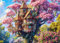 Puzzles 1000 Pieces for Adults jigsaw puzzles for adults 1000 Piece Puzzle Educational Games -Fantasy Flower Tree- Decoration Puzzle