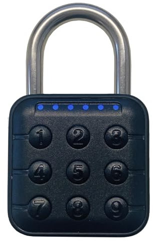 Candado de combinación para casillero, candados con código impermeable, cerraduras de combinación de 6 dígitos, acero inoxidable 304, 46 mm con grillete largo de 6 mm de grosor, candado para gimnasio,