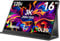 Newsoul OLED Portable Monitor 16 Zoll 3K 2880x1800 120Hz, 100000:1 100% DCI-P3, 500 Nits, 1ms Reaktionszeit, 16:10 mit Mini HDMI & Type-C Port VESA & Smart Cover für Laptop PC Handy Xbo Switch