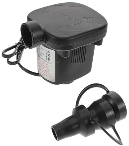 KICHOUSE 1 Satz Elektrische Luftpumpe Luftbettpumpe Pumpe Für Aufblasbare Kissen Tragbarer Inflator Bootspumpe Elektrische Pumpe Luftmatratzen-deflator Luftpumpe Für Schlauchboote Black Abs