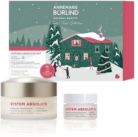 ANNEMARIE BÖRLIND SYSTEM ABSOLUTE Tagespflege-Set - Glättende Tagescreme (50ml) + Geschenk Kennenlerngröße Regenerierende Nachtcreme (15ml) - Aktiviert die Kollagen- und Elastinproduktion