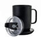 NASIUSE 1pcs Coffee Mug Lid Replacement for 14oz Ember Temperature Control Smart Mug 2, No Spill and Insulation Lid with Sealing Silicone Ring, Tritan Material, BPA-Freeg(Black,14oz)