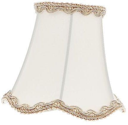Angoily 1 Stück Dekorativer Lampenschirm Für Zuhause Weiß Blinkend Einfache Montage Kein Kleber Erforderlich Ersatz Für Kaputte Oder Hässliche Lampenschirme
