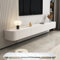 Aipunlus Wandmontierte TV-Schrank, Wand-TV-Schrank, Hängendes TV-Board, Schwimmender TV-Hängeschrank mit Türen in Medien-Wandeinheit, TV-Konsole für Wohnzimmer und Büro (Textur, 120cm)