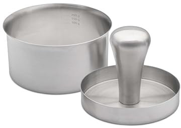 Weis Pressa per hamburger in acciaio inox 15231 con scala di peso