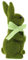 MAGICLULU Simulation Beflocktes Kaninchen Meerschweinchen Einstreu Streu Korb Hamsterstall Niedliches Beflockte Hasenfiguren Künstliches Kleines Kaninchen Meerschweinchenkäfig