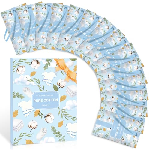 Scent-Hi Duftsäckchen für Kleiderschrank, Baumwolle Duft, 14 Beutel | Duftsäckchen für Schubladen, Schränke, Zimmer, Kleiderschrank, Autos