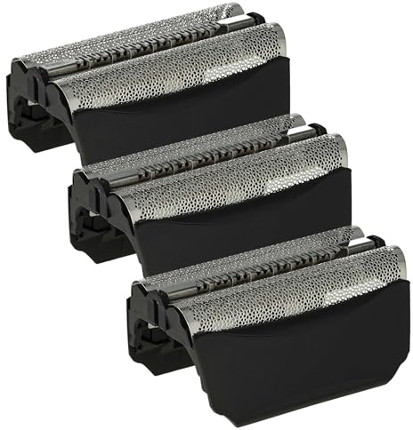 vhbw 3x Doppelscherfolie Ersatz für Braun 51S