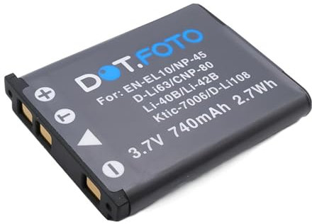 Dot.Foto NP-80, NP-82 Premium 3.7v / 740mAh Akku für Casio Exilim EX-N20, EX-N50, EX-ZS200, EX-ZS220, QV R70, R80, R100, R200, R300