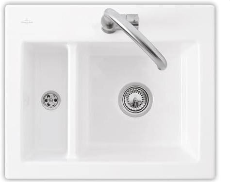 Villeroy & Boch Subway 60 XM Weiß (alpin) - 6780 01 R1 Keramikspüle Handbetätigung