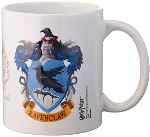 Harry Potter Ravenclaw and Hogwarts Crest Ceramic Mug in Presentation Box - Official Merchandise