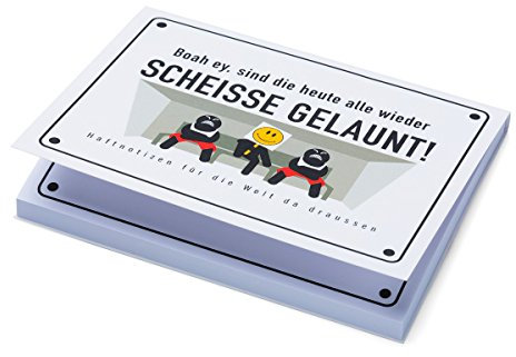 corpus delicti :: Selbstklebende Haftnotizen – SCHEISSE GELAUNT