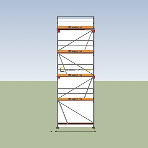 Fassadengerüst Paket 27,63 m² Rux Super 65 Feldlänge 3,07 m ca 8 m Standhöhe