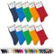 Mat & Vic's Socken Herren 35-38 Fun - bunte Strümpfe Baumwolle Cotton Classic, 10 Paar, Freizeit, Anzug, Business Socken bunt Damen Männer Herrensocken farbig gelb grün rot blau