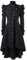 Beebeauty Abito da donna retrò gotico, Lungo cappotto Giacca a vento Era Vitoria (Medium, nero)