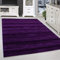 SIMPEX Kurzflor Teppich Unicolor - Einfarbig, Violett, 80 x 150 cm, Moderner Stil für Wohnzimmer
