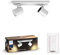 Philips Hue White Ambiance Faretto Smart Runner, 2 Punti Luce, Lampadine Hue Smart LED GU10 incluse, Bluetooh, 2x5.5 W, Bianco, Telecomando dimmer switch incluso