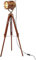 Vintage Antico Hollywood Rame Lampada Da Terra Marine Treppiede In Legno Lampada Spot Look Moderno Angolo Lampada Da Terra