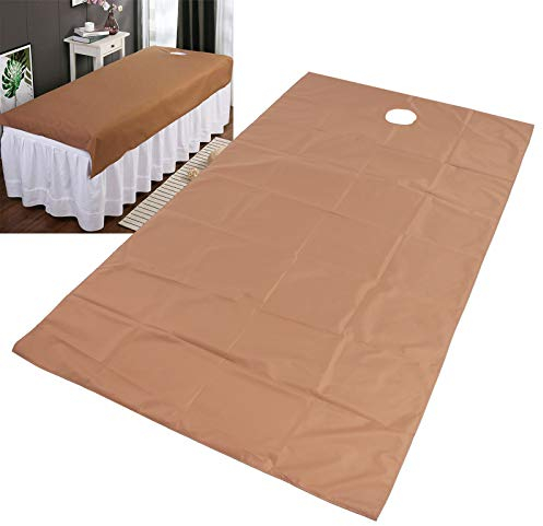 Drap de lit de massage spa, drap de lit de massage imperméable à l'huile polyester SPa housse de table de salon avec matelas à trou facial couverture de Table de salon de beauté en coton doux(03)