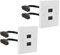 HDMI Wall Plate Panel Faceplate 2Pcs, Ancable Dual Port HDMI Wall Panel Socket Plug Jack Outlet Decorative Face Cover Mount Panel for Home Hotel Office Building