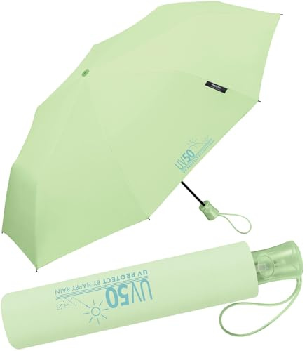 happy rain Taschenschirm mit Automatik UV50 UV Protect - Kiwi